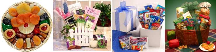 view cart gift baskets for women